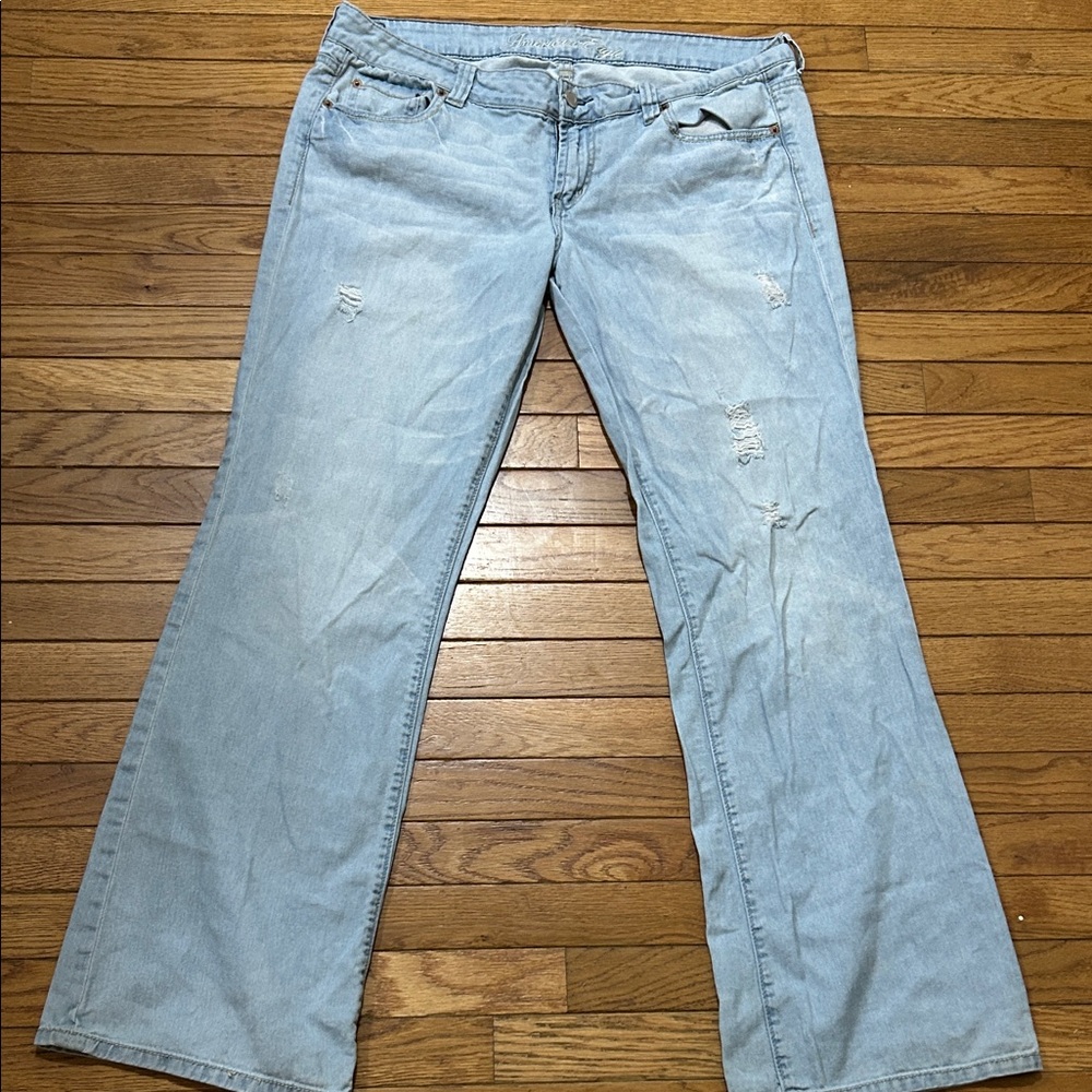 American Eagle Outfitters Light Blue Flare Jeans